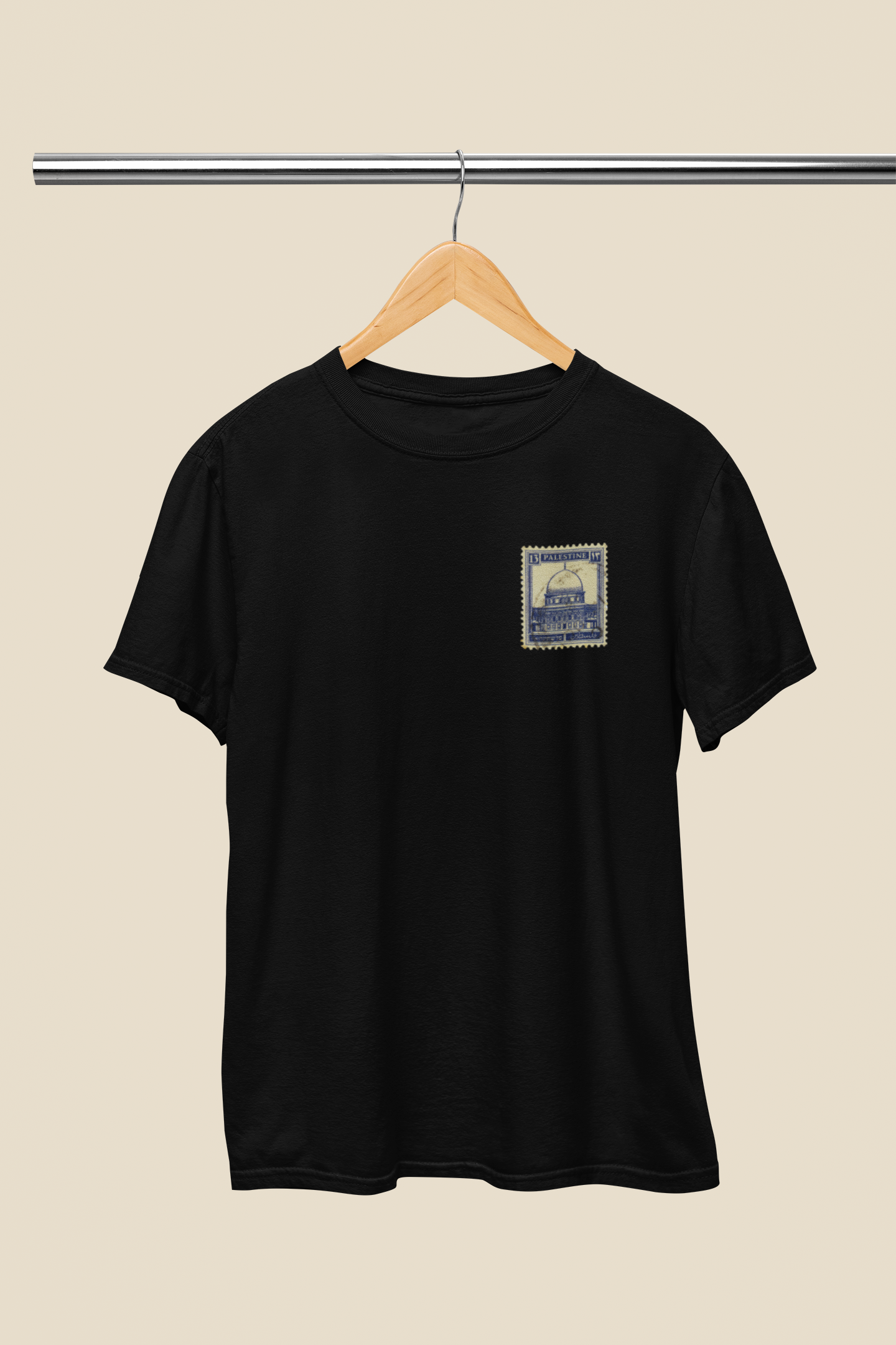 Palästina Briefmarke Basic Shirt Unisex