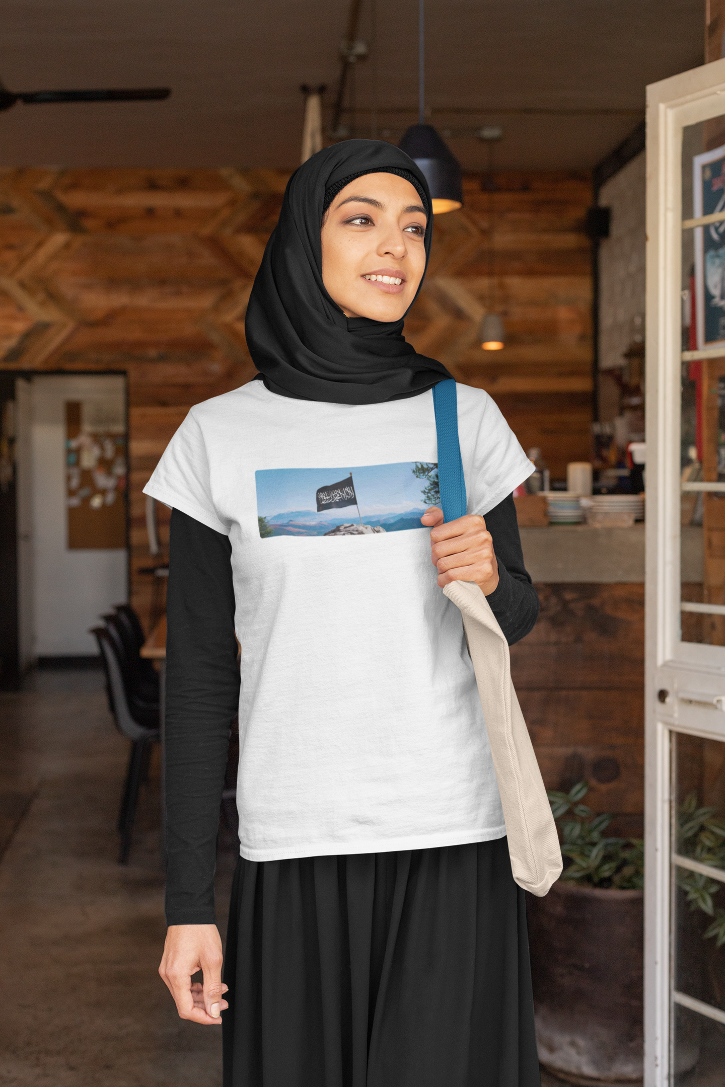 Shahada Flagge Basic Shirt Unisex