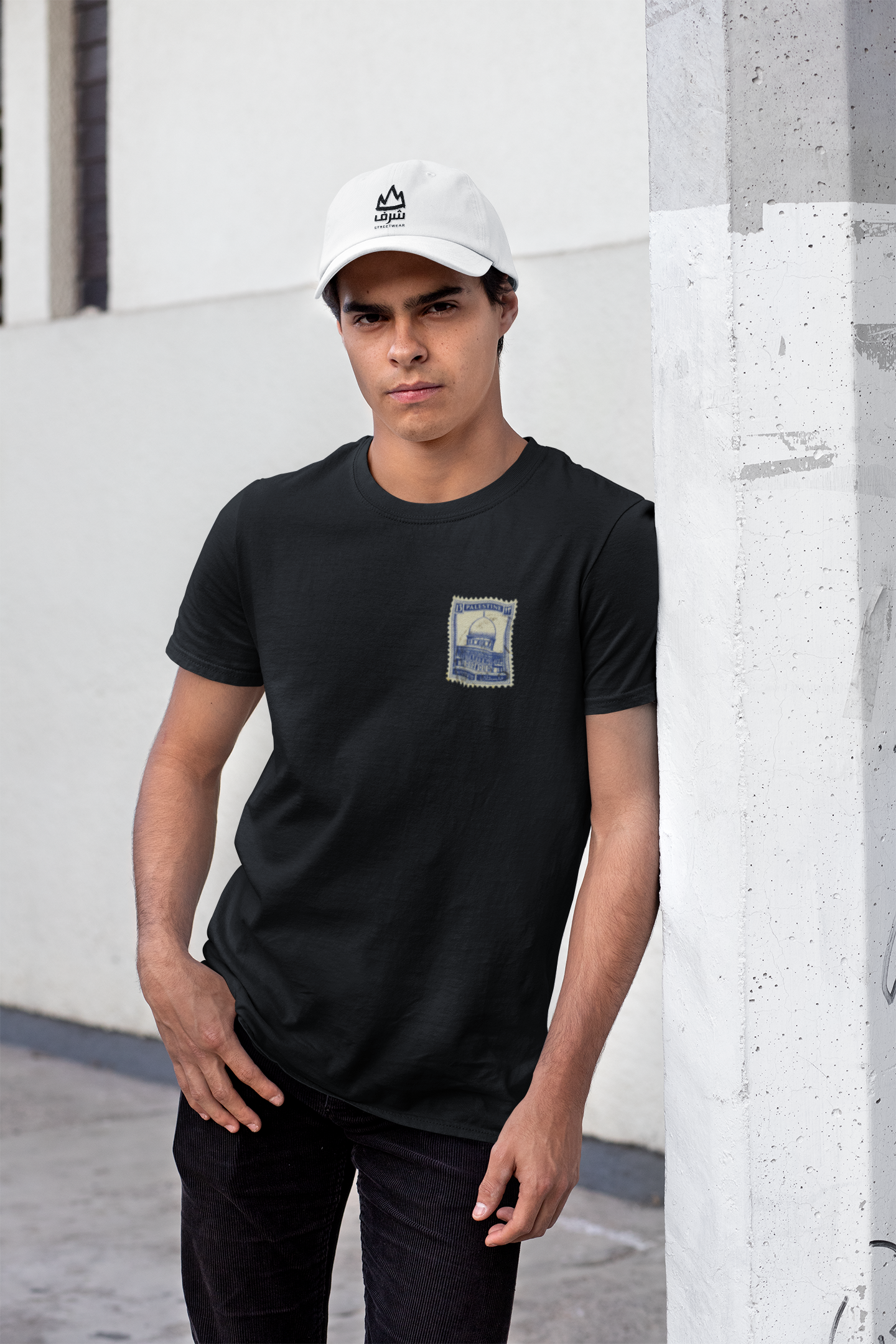 Palästina Briefmarke Basic Shirt Unisex